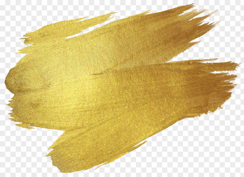 Yellow Brush Gold Texture Royalty-free Stock Photography PNG