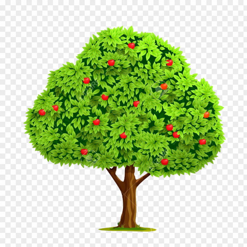 Apple Tree Cartoon Illustration Vector Graphics Stock Photography Royalty-free PNG