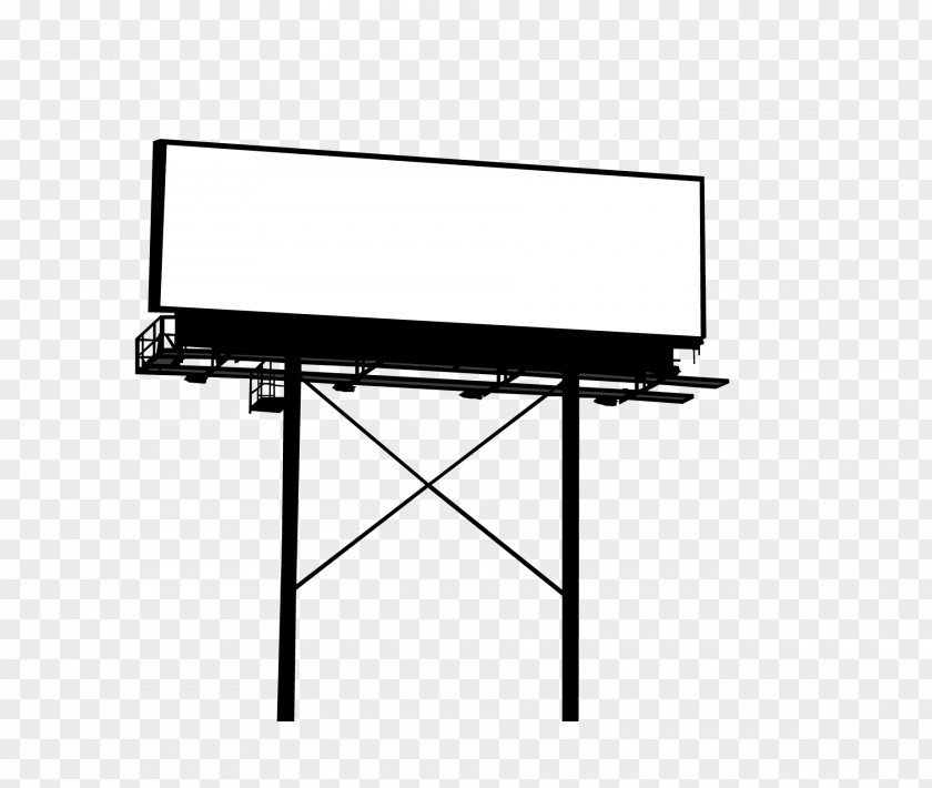 Outdoor Elevated Billboard Advertising Poster PNG