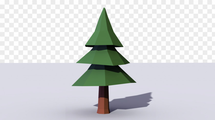 Tree Fir Christmas Pine Low Poly PNG