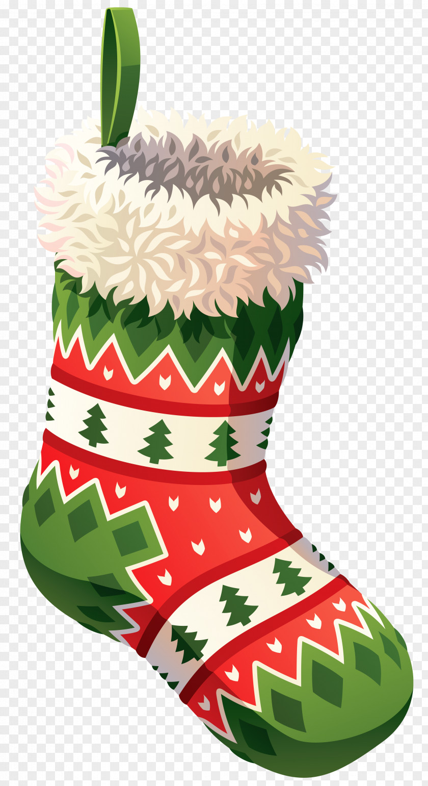 Christmas Stocking Clip Art Image PNG
