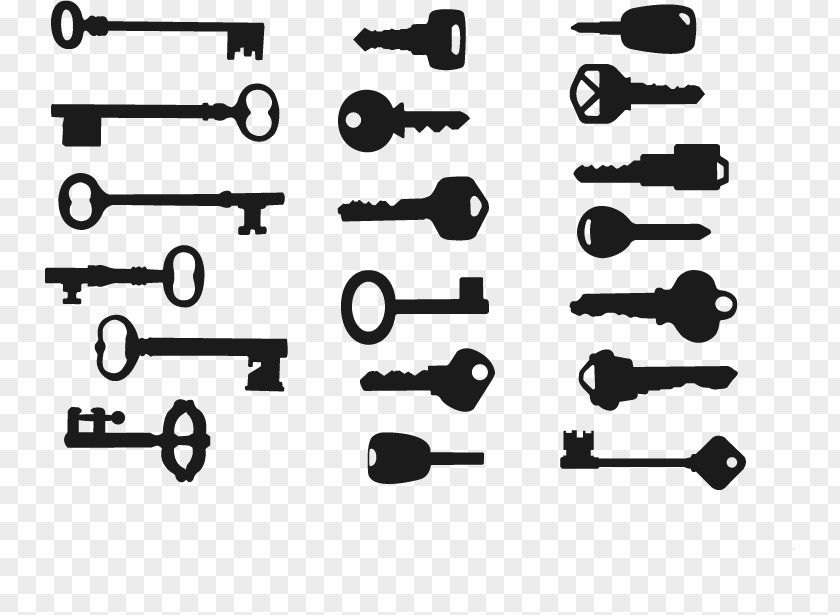 Key Silhouettes Silhouette Clip Art PNG