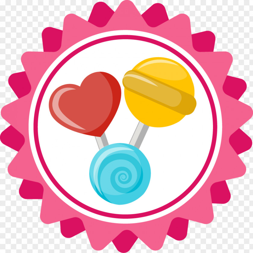 Lollipop Label Clip Art PNG