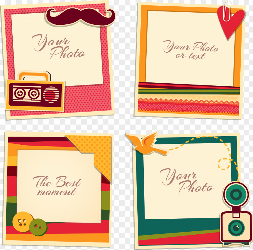 Notes Scrapbooking Picture Frame Royalty-free PNG