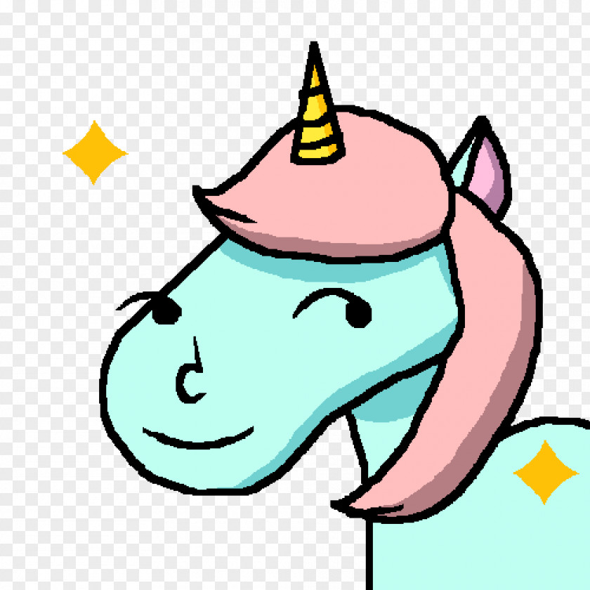 Pastel Unicorn Cartoon Nose Line Clip Art PNG