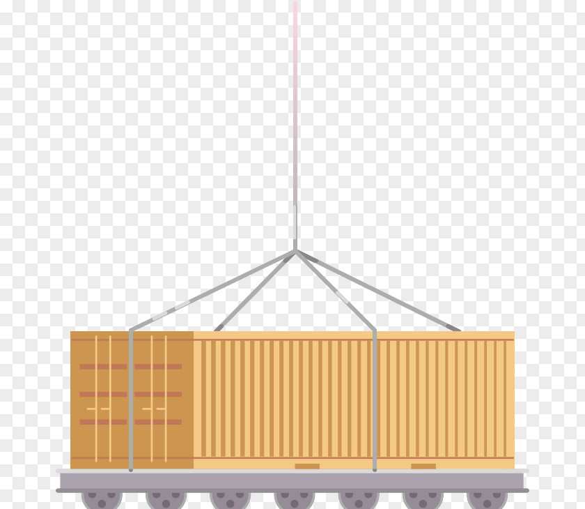 Rail Transport Intermodal Container Train PNG