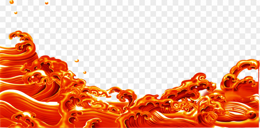 Red Waves PNG