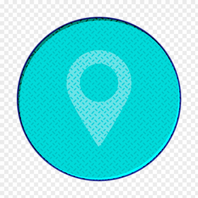 Symbol Teal Geo Icon Location Map PNG