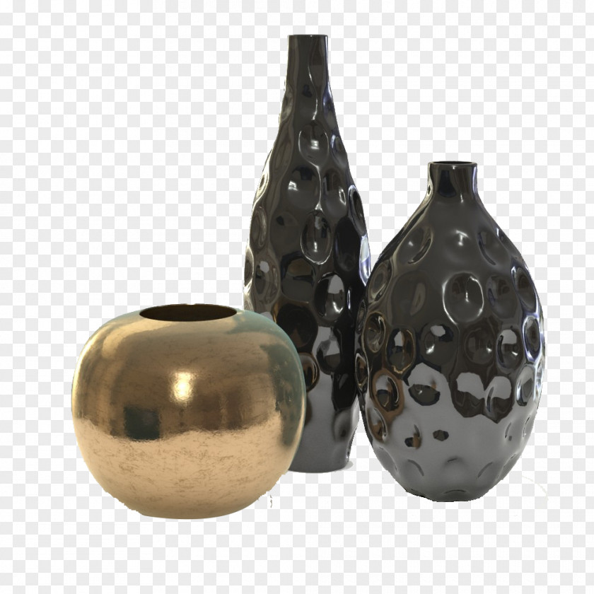 Two Color Japanese Vase Medici 3D Computer Graphics Interior Design Services PNG