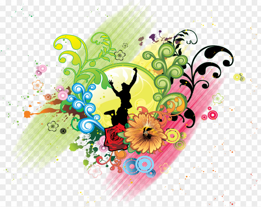 VECTOR FLOWERS Desktop Wallpaper Clip Art PNG