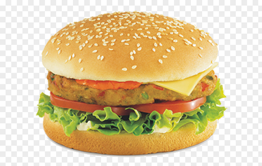 Burger Veggie Vegetarian Cuisine Hamburger Cheese Sandwich KFC PNG