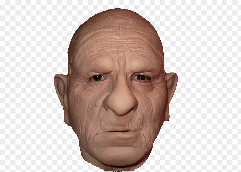 OLD MAN Latex Mask Costume Party Halloween Horror PNG