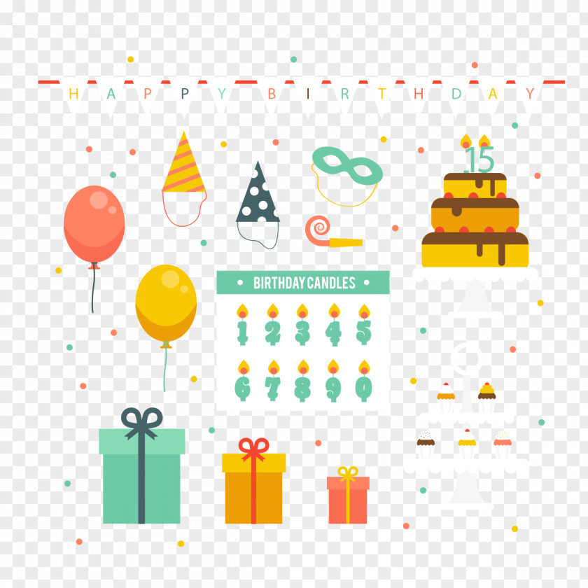 Party Decoration Birthday Vector Graphics Image PNG