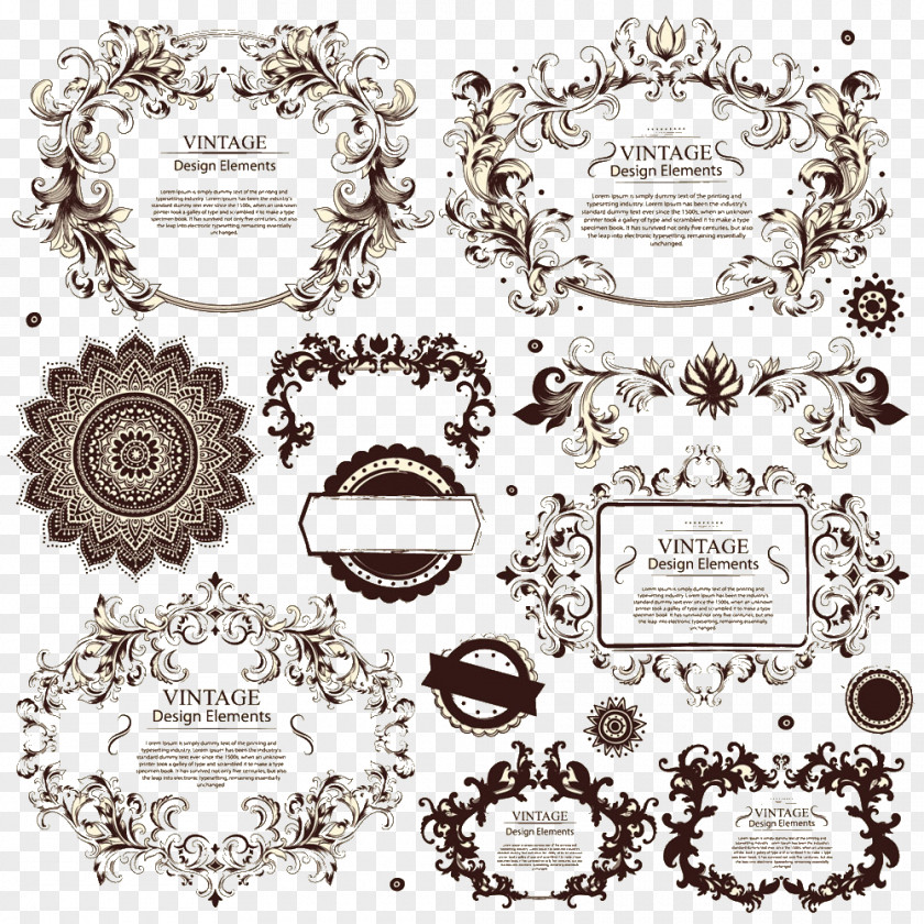 Vector Plant Borders Picture Frame Euclidean Vintage Clothing Clip Art PNG