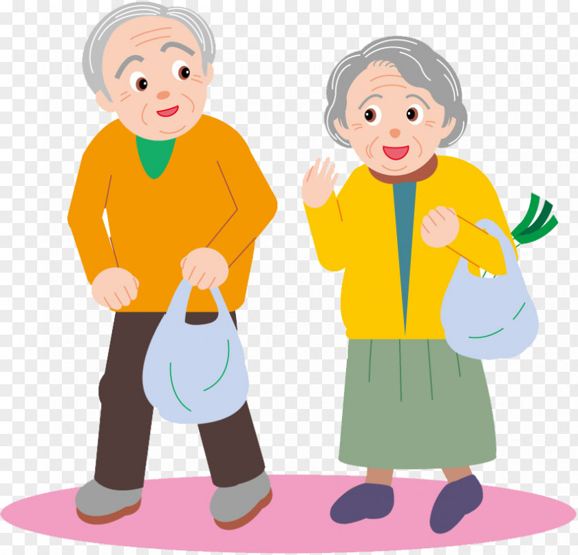 Elderly Couple Old Age Drawing Cartoon Clip Art PNG