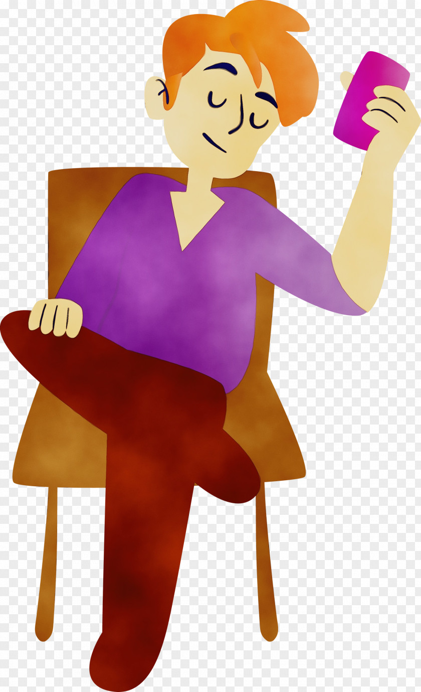 Human Character Purple Behavior Created By PNG