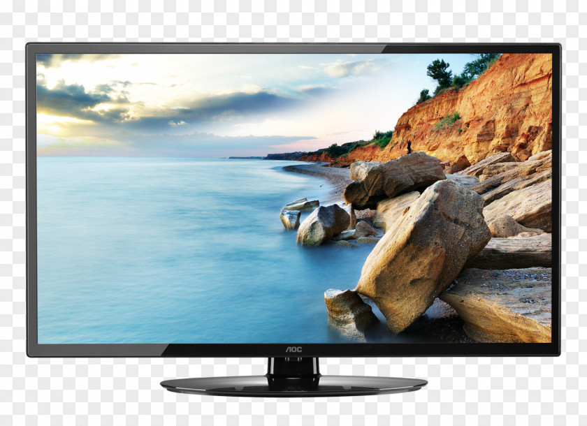 Led Tv LED-backlit LCD AOC International Television Set 1080p PNG