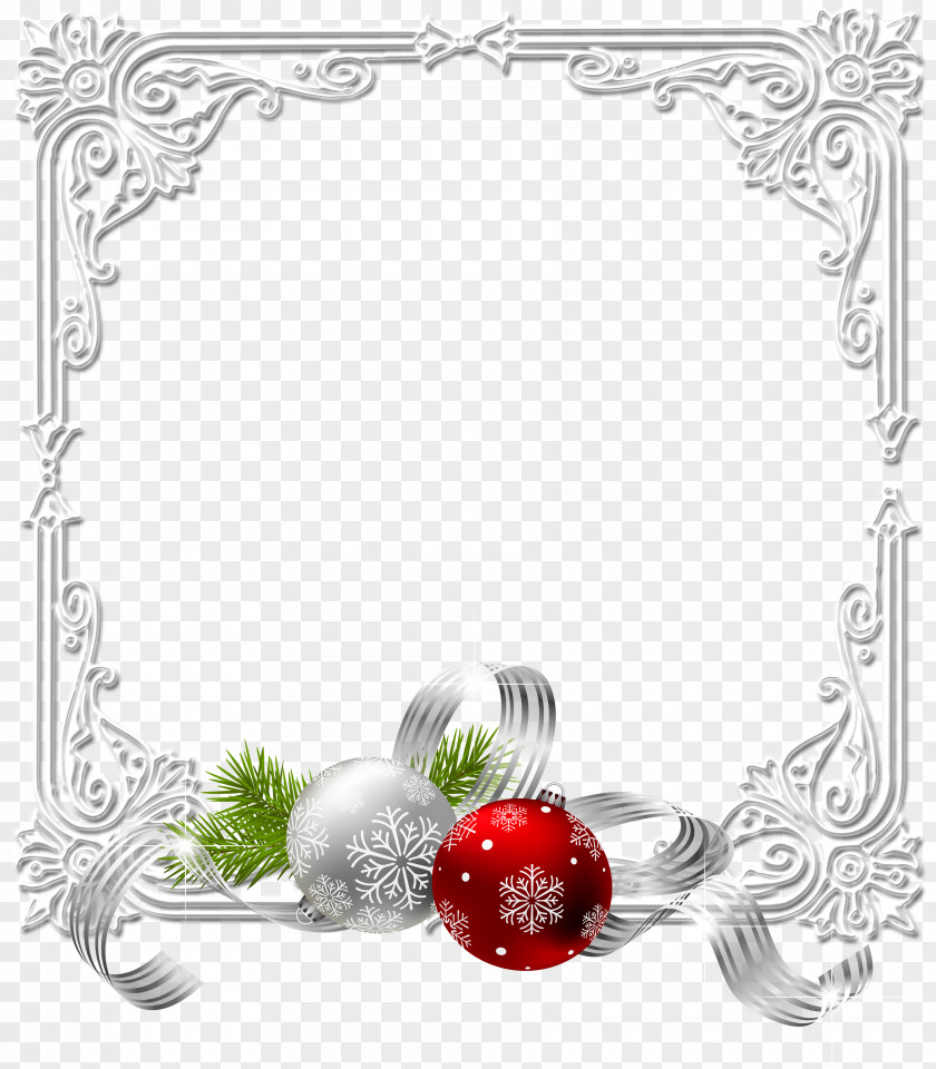 Ornament Frame Santa Claus Christmas Decoration PNG