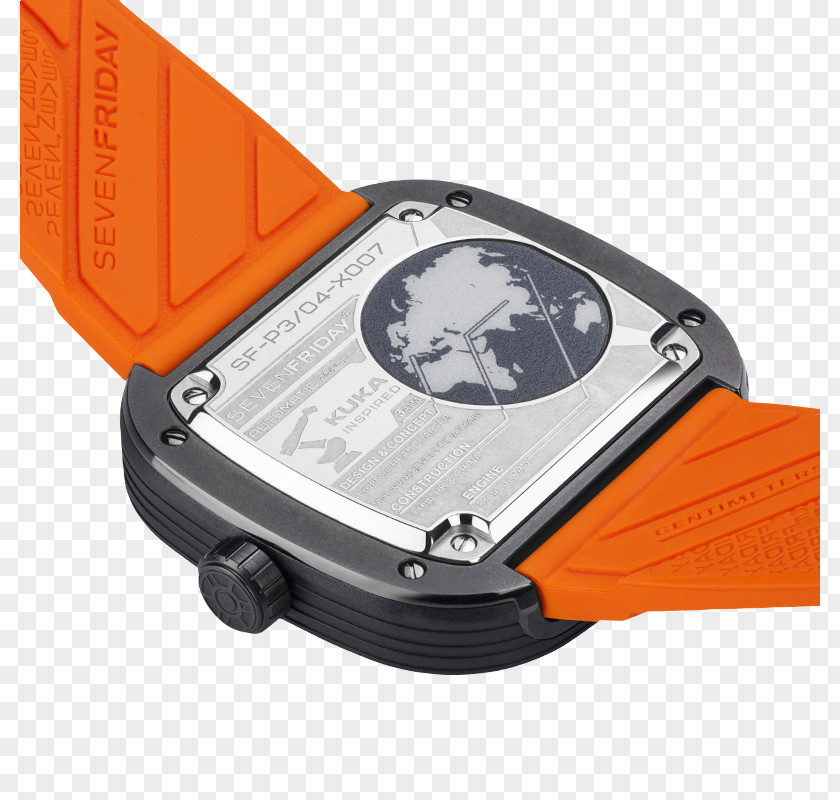 Watch SevenFriday KUKA Robot Steel PNG