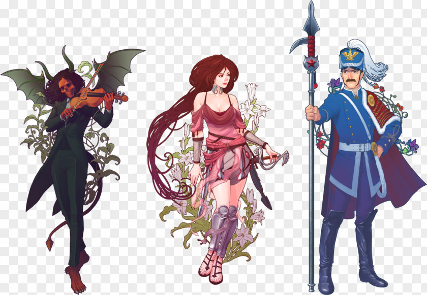 Abyss Odyssey Art Nouveau Game Concept PNG