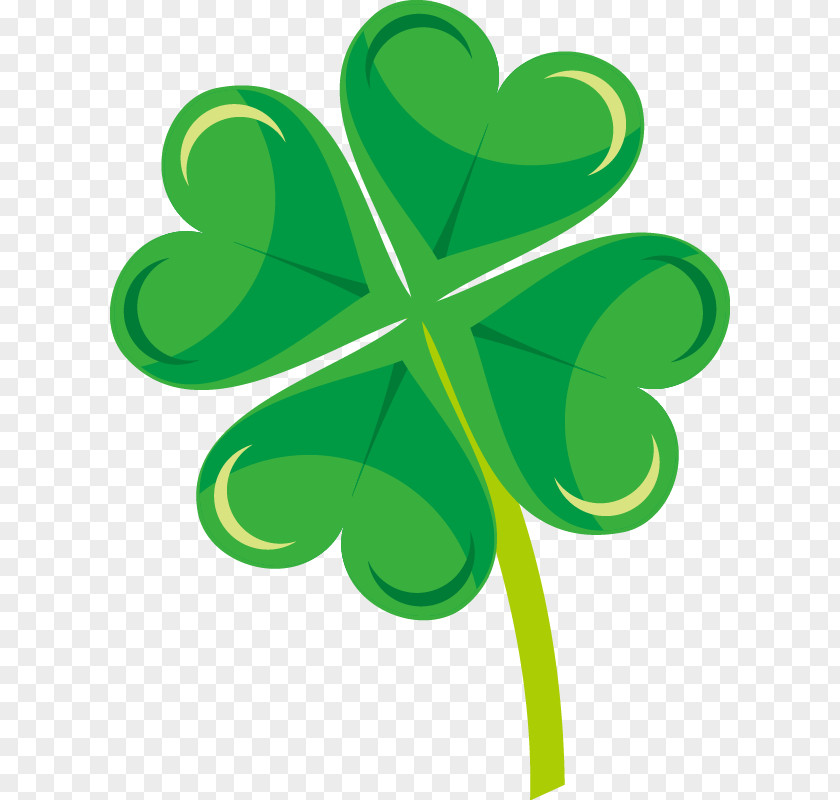 Cartoon Clover Leaves Four-leaf Drawing PNG