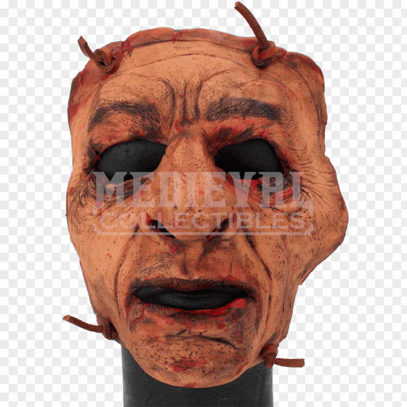 Human Face Latex Mask Predator Halloween Costume PNG