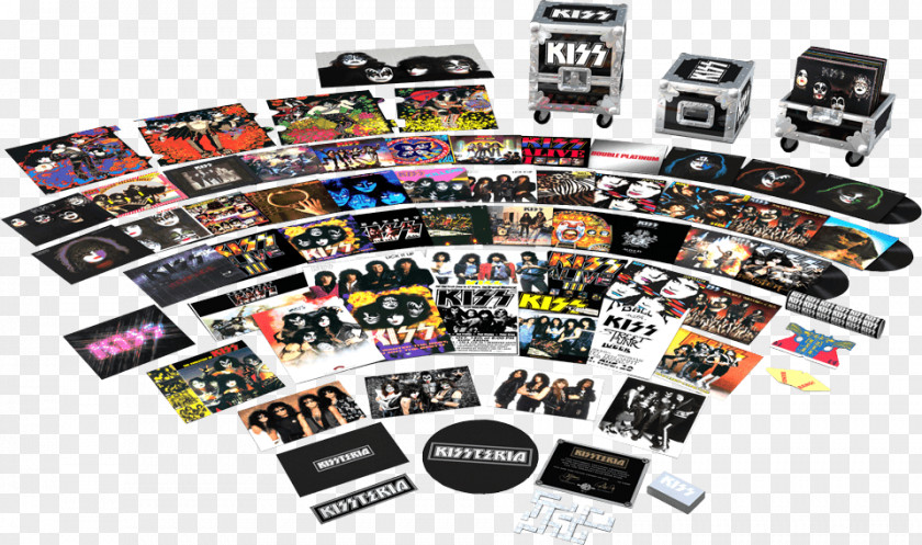 Kiss Phonograph Record Box Set KISSTERIA: The Ultimate Vinyl Road Case LP PNG