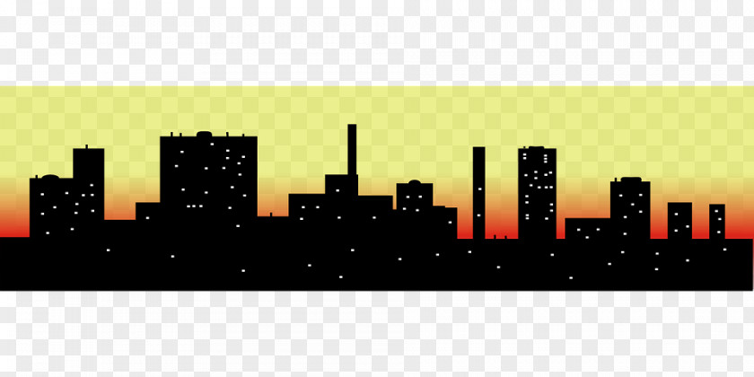 Silhouette Skyline Clip Art PNG