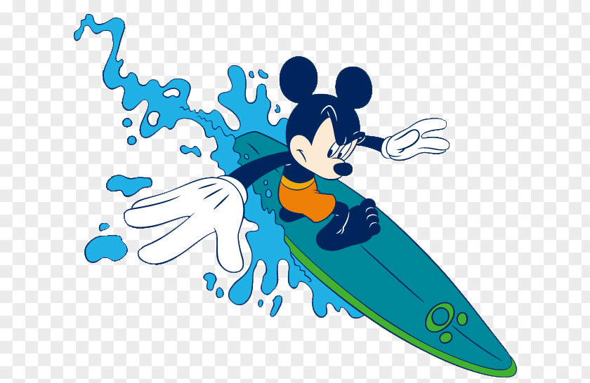 Surfing Mickey Mouse Pluto Clip Art PNG
