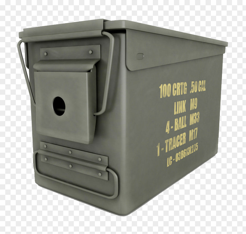 Gray Long Strip Ammunition Box TurboSquid 3D Modeling Grey PNG