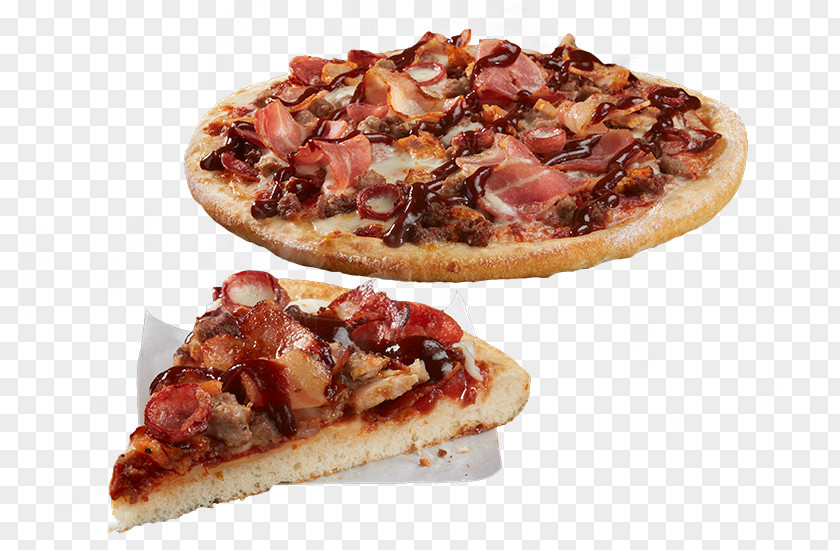 Pizza Sicilian Domino's Bacon Pepperoni PNG
