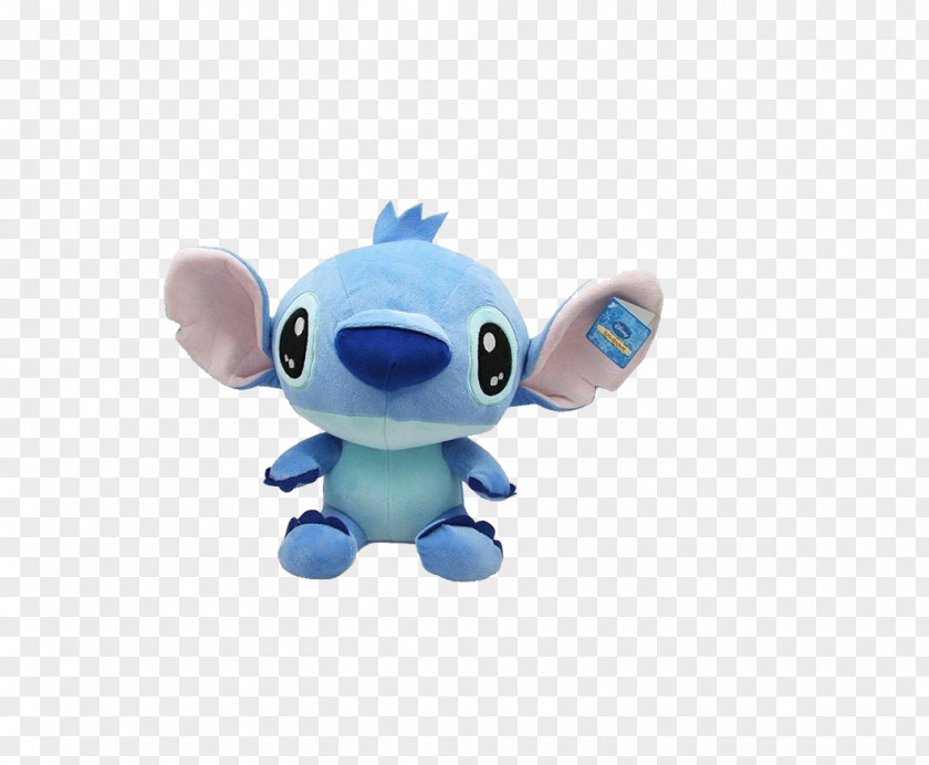 Big Ear Stitch Doll Stuffed Toy Blue PNG