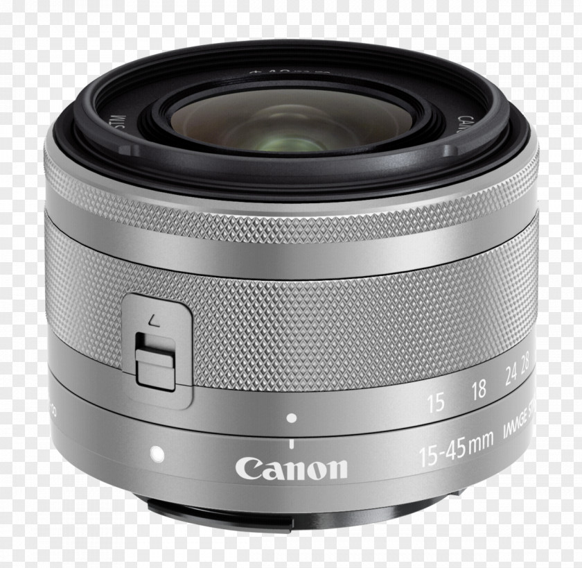 Camera Lens Canon EOS M100 EF Mount EF-M 15-45mm F/3.5-6.3 IS STM PNG