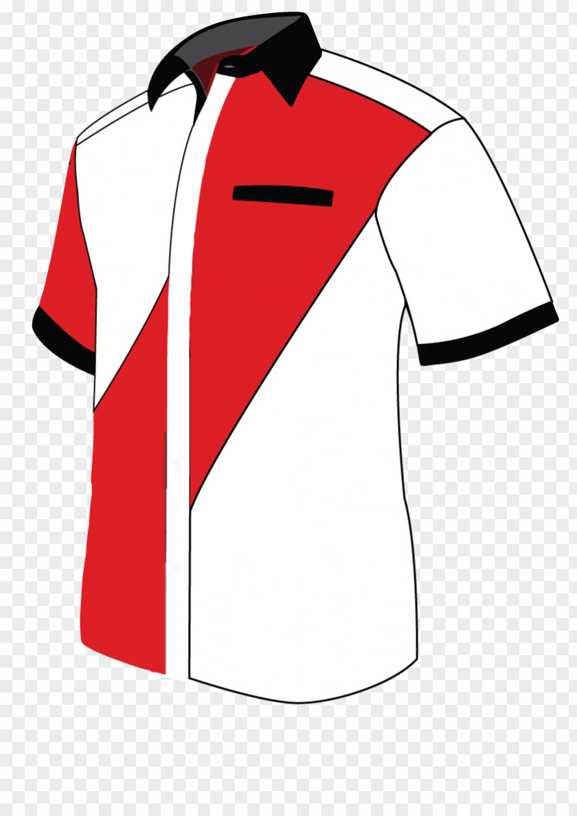 Dress Shirt Sports Fan Jersey Collar Design PNG