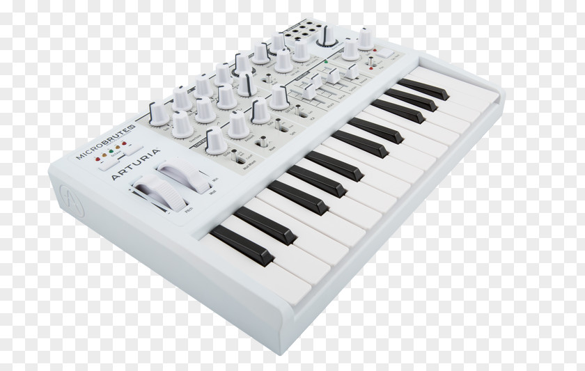 Keyboard Digital Piano Arturia MiniBrute Sound Synthesizers Analog Synthesizer Musical PNG