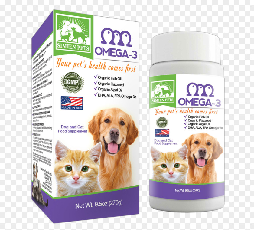Oil Pet Dog Cat Dietary Supplement Fish Omega-3 Fatty Acids PNG