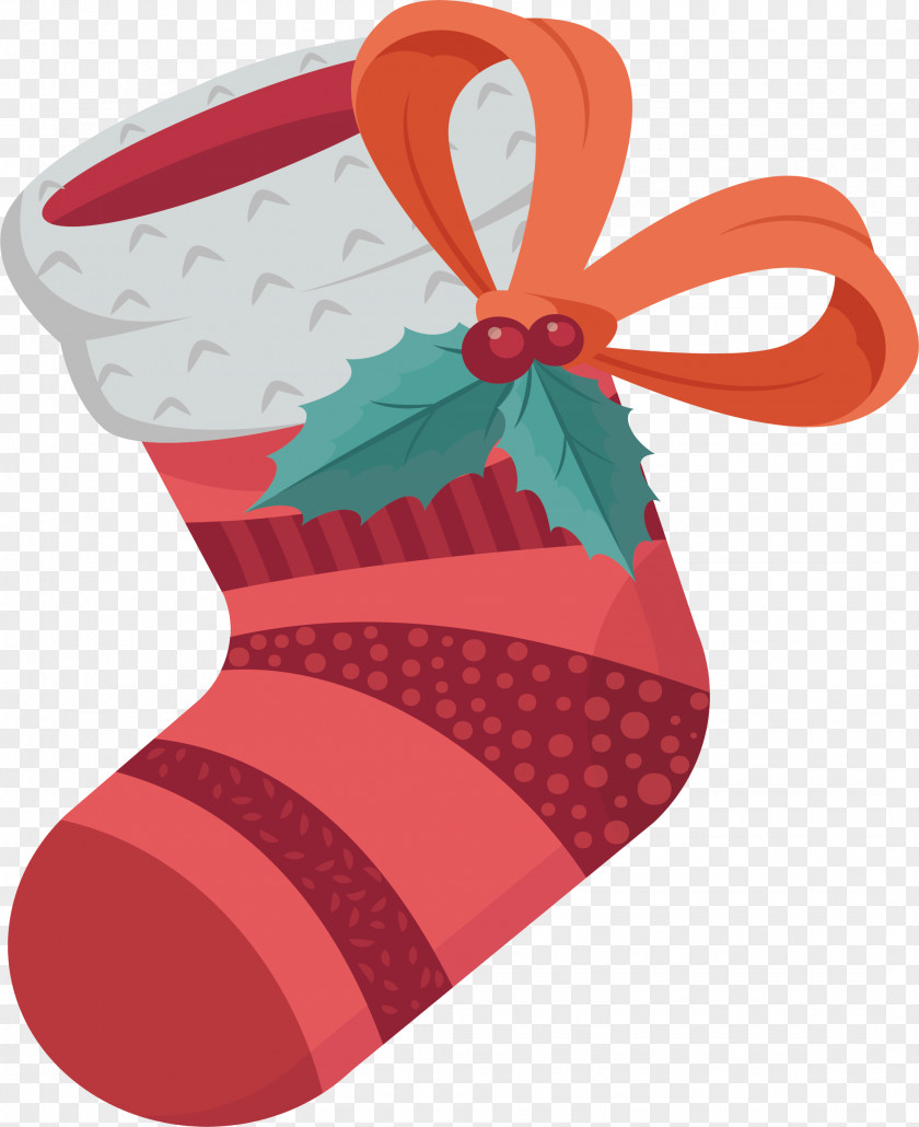 Red Christmas Socks Stocking Tree PNG