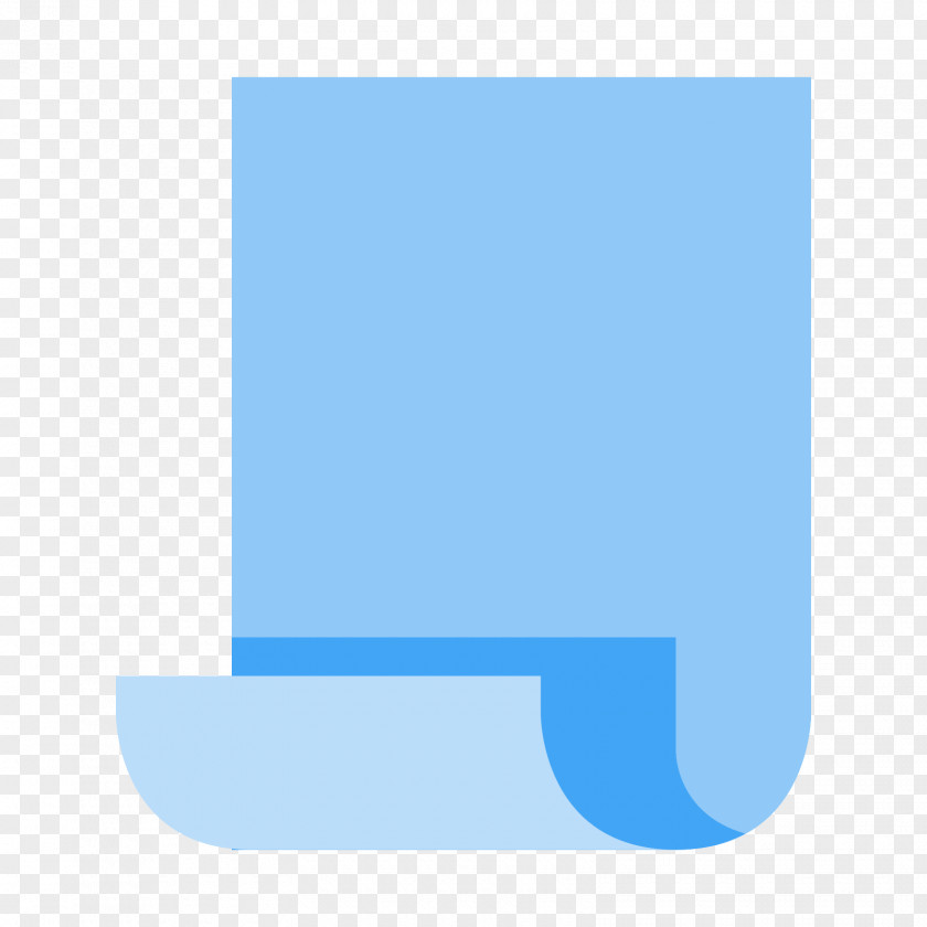Paper Sheet Electric Blue Logo Teal PNG