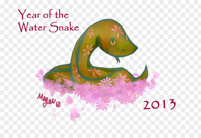 Year Of The Snake Pink M Animal Font PNG