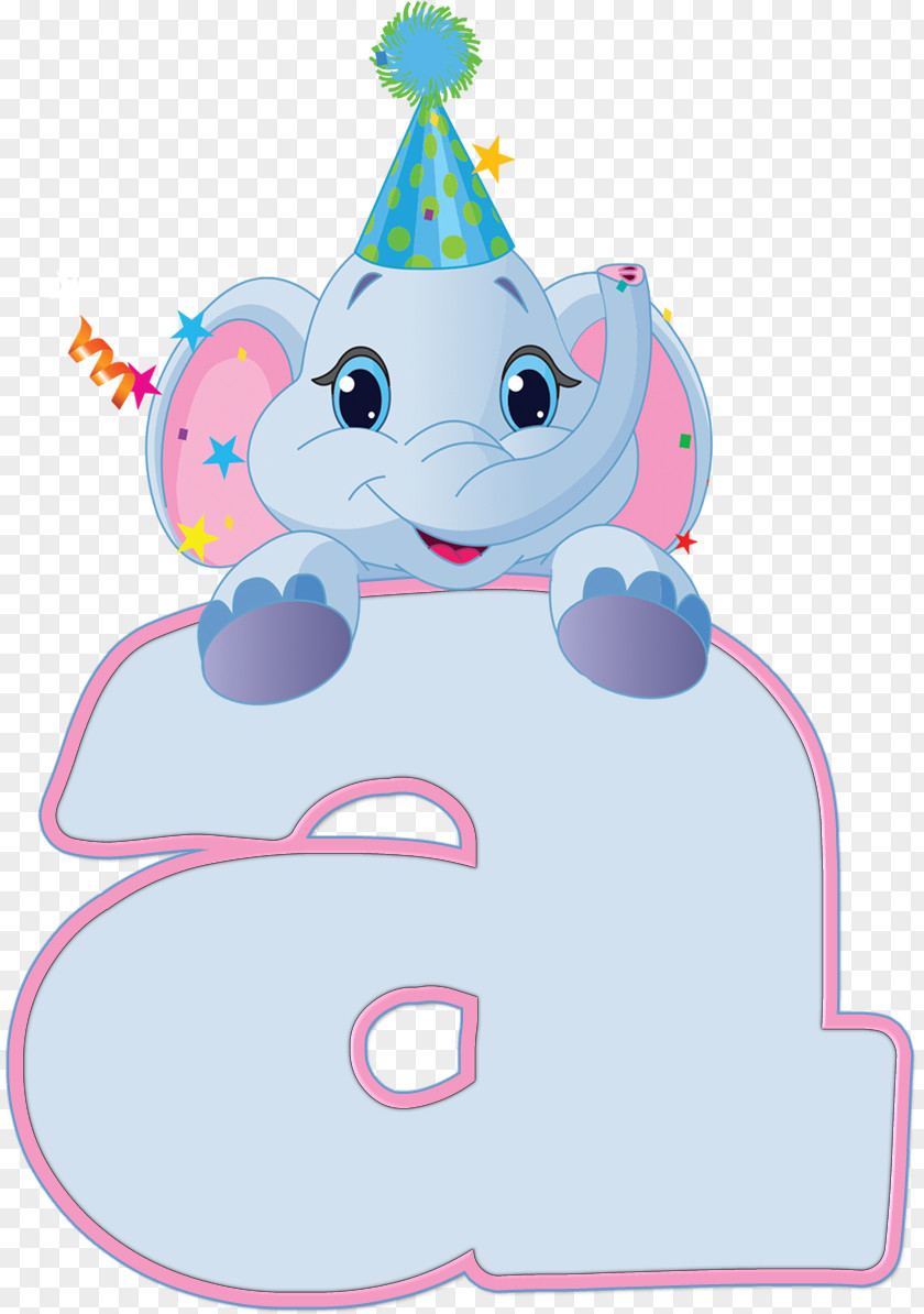 Birthday Paper Elephant Clip Art PNG