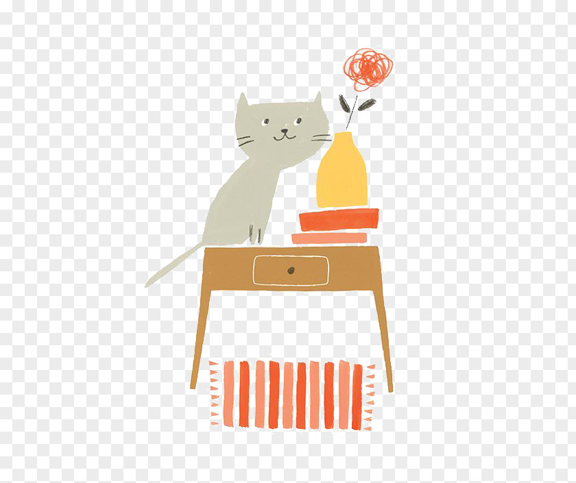 Cat Illustrator Cartoon Paper Illustration PNG