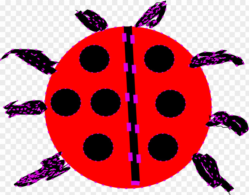 Ladybird Insect Magenta Purple PNG