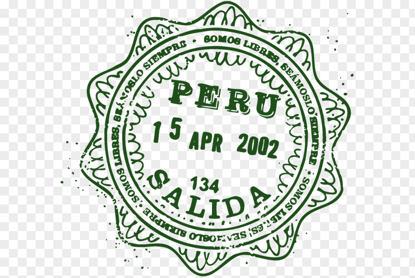 Passport Stamp Peru World Postage Stamps PNG