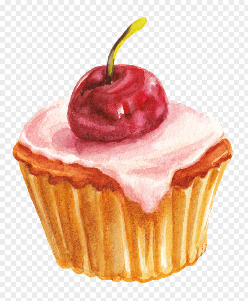 Poppy Seed Muffin Cupcake Stock Photography Watercolor Painting Royalty-free PNG