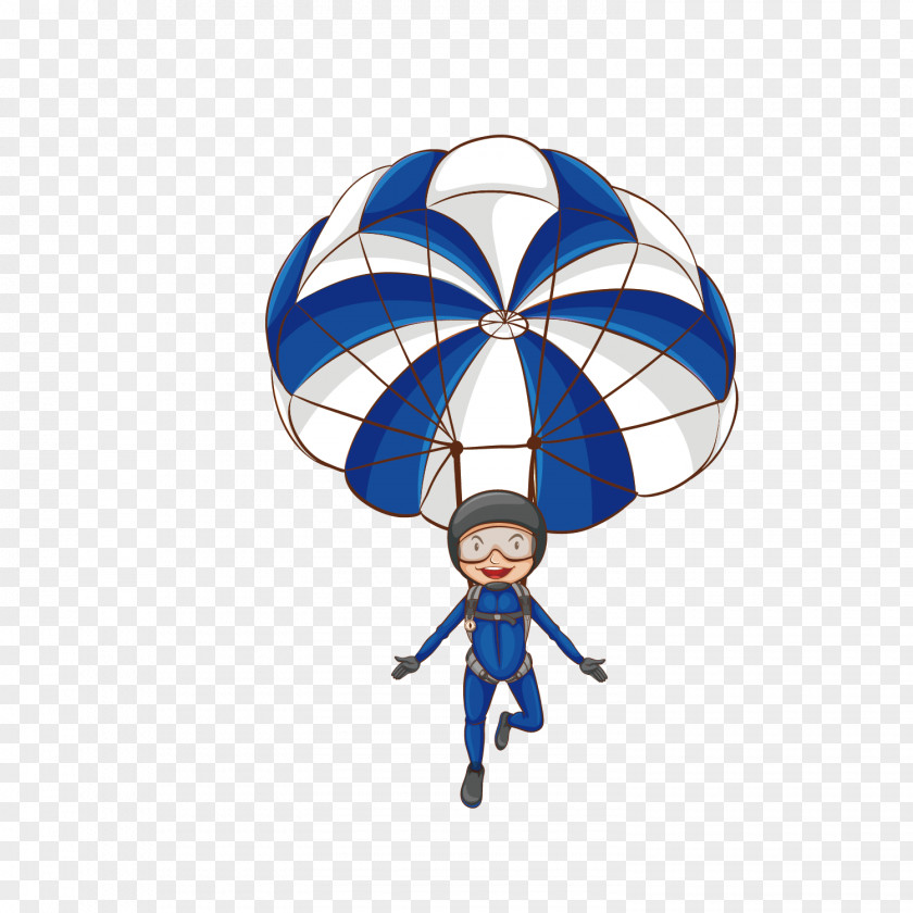 Vector Cartoon Boy Skydiving Illustration Parachute Parachuting Royalty-free Stock Photography Clip Art PNG