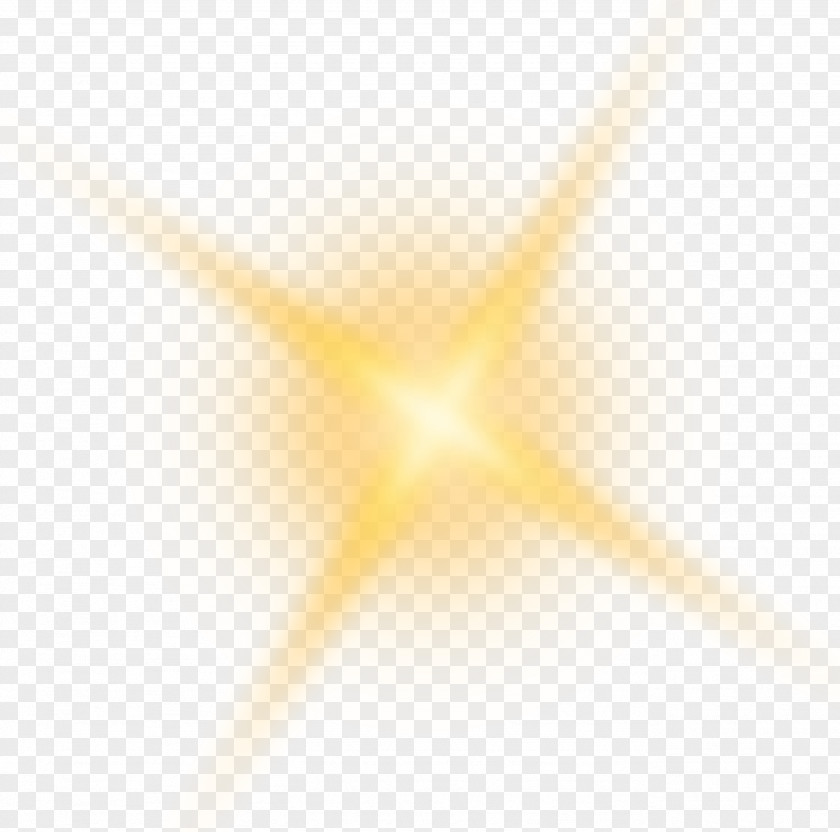 Golden Shine Light Effect Element Sunlight PNG