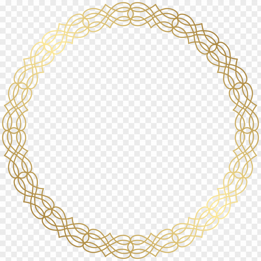 Round Gold Border Transparent Clip Art Image Circle PNG