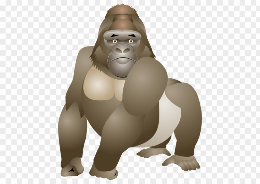 Vector Orangutan Gorilla Monkey Animation PNG