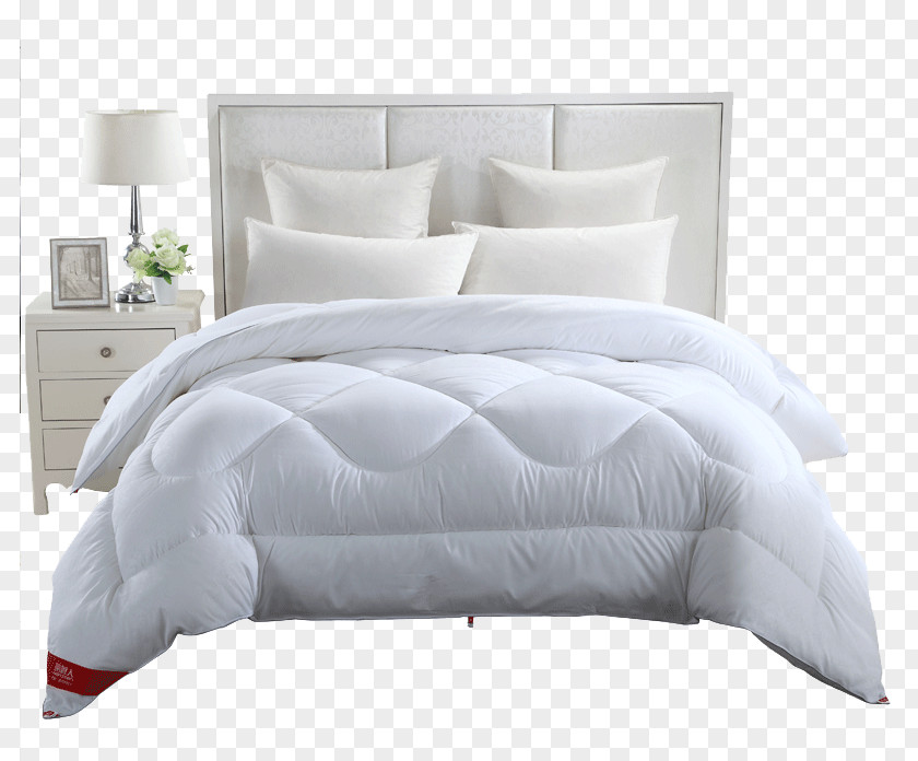 White House Quilt Blanket Bed Frame Furniture PNG