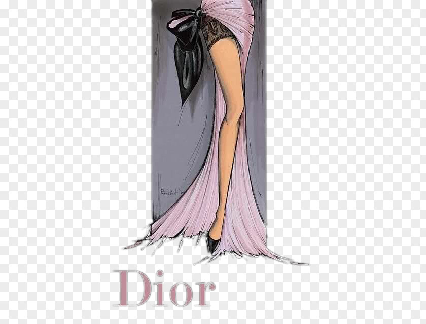 Women's Lower Body Christian Dior SE Fashion Illustrator Drawing Illustration PNG
